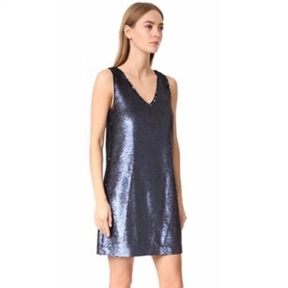 Rebecca Minkoff Dresses & Skirts - Rebecca Minkoff Claire Sequin Mini Shift Dress Blue Size XS